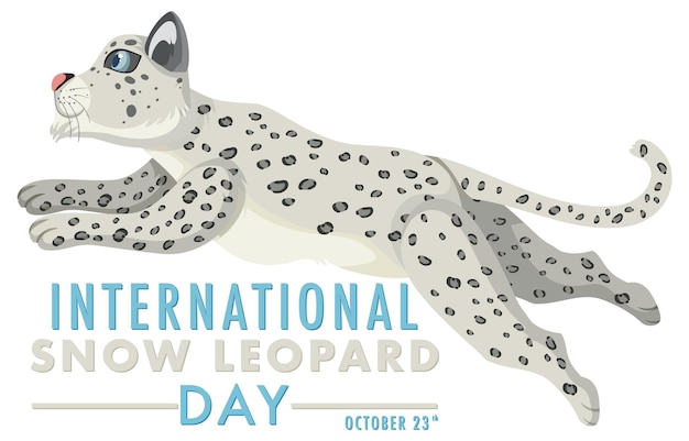 International Snow Leopard Day Banner Design