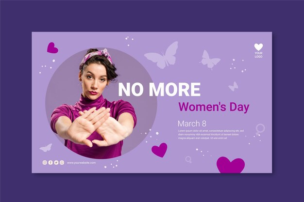 International women day banner