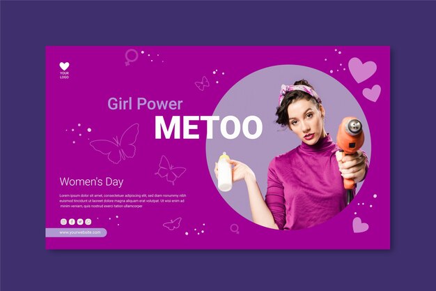 International women day banner