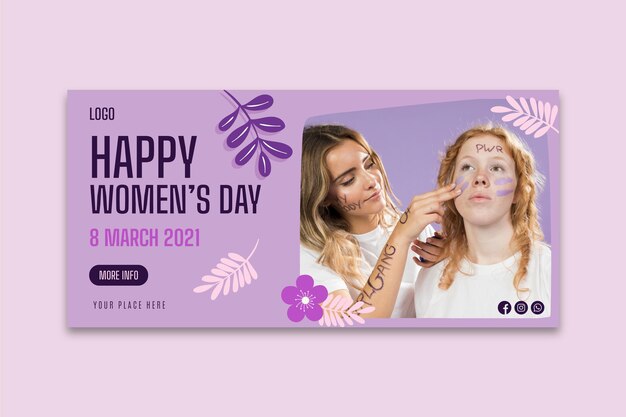 International women day banner