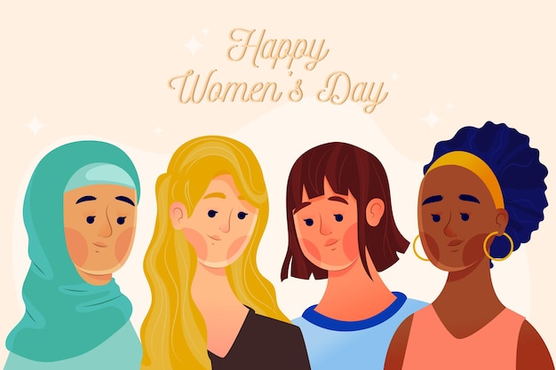 Free vector international women day event design