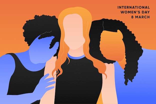 Free Vector international women day illustration