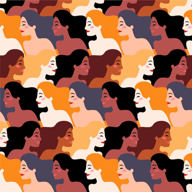 International women's day pattern