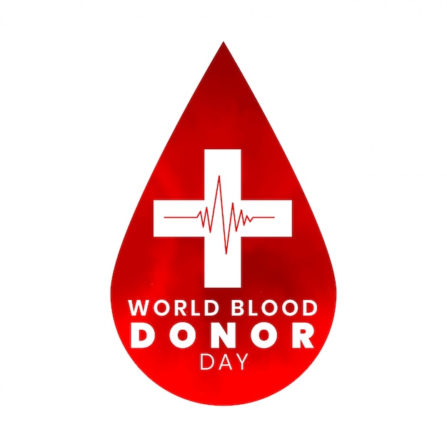 International world blood donor day awareness background