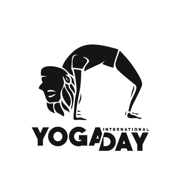 International Yoga Day 21st june Vector illustration