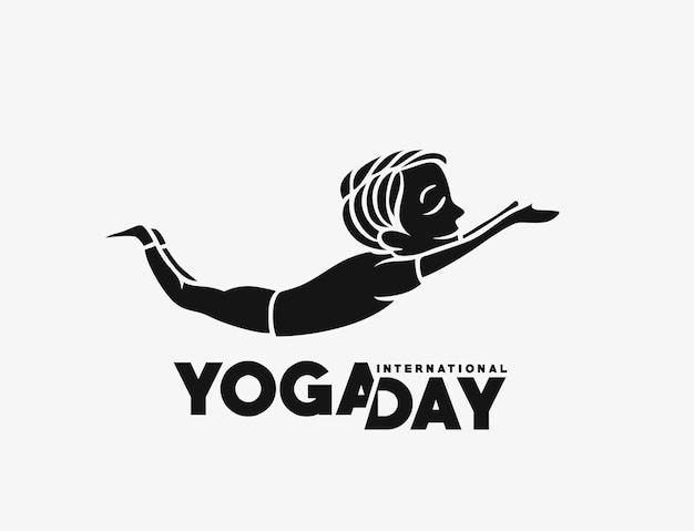 International Yoga Day 21st june Vector illustration