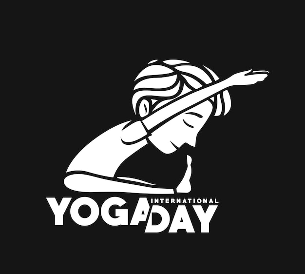 International Yoga Day 21st june Vector illustration