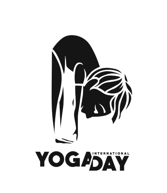 Free Vector international yoga day 21st june vector illustration