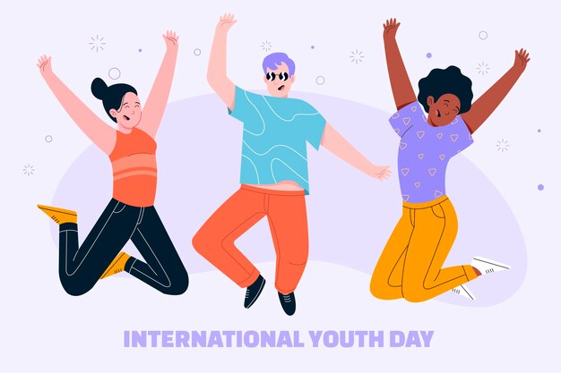 International youth day illustration