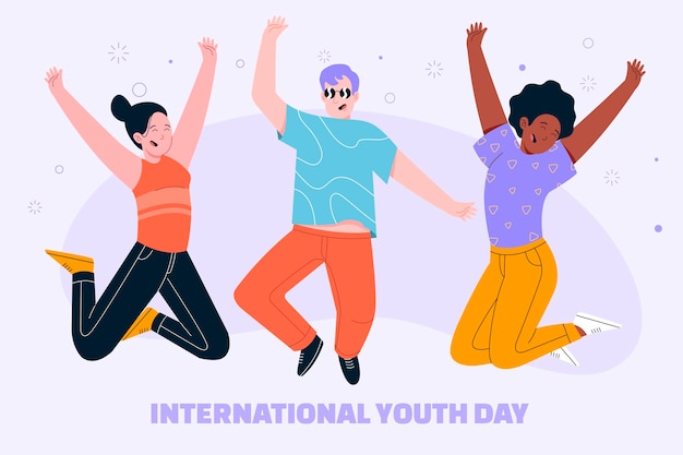 International youth day illustration