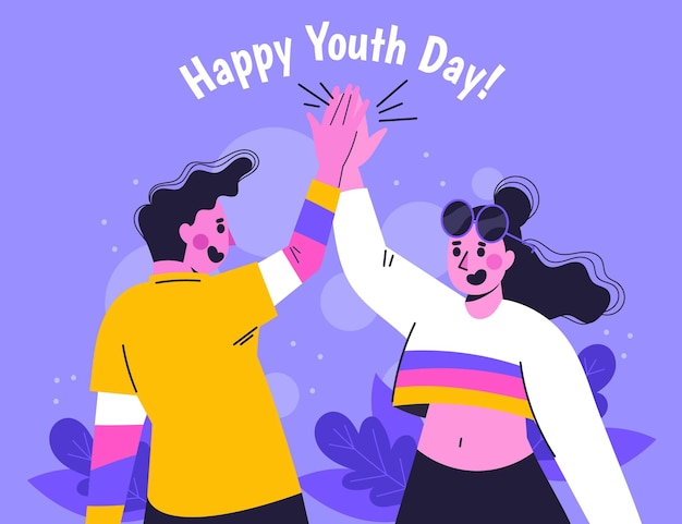 International youth day illustration