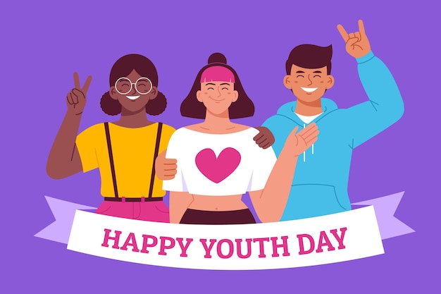 International youth day illustration