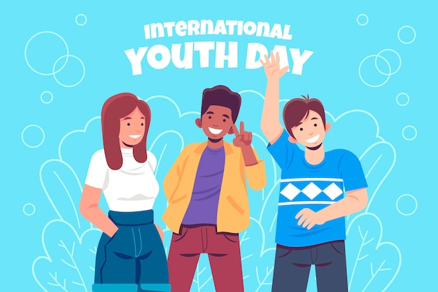 International youth day illustration