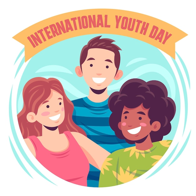 International youth day illustration