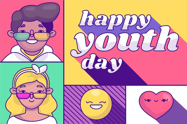 International youth day illustration