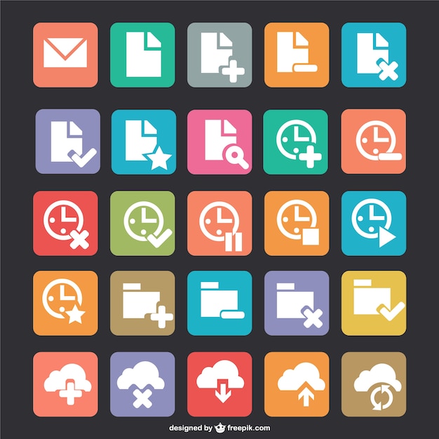 Internet elements icons