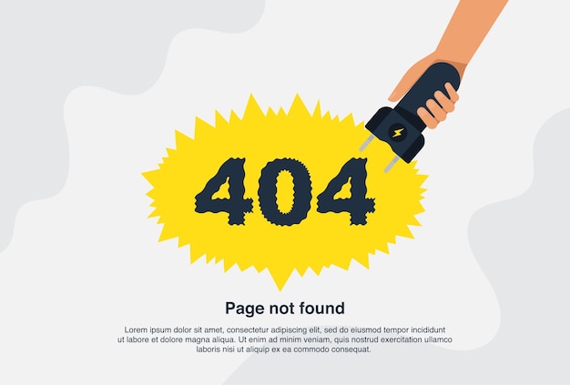 Internet network warning 404 Error Page or File not found for web page