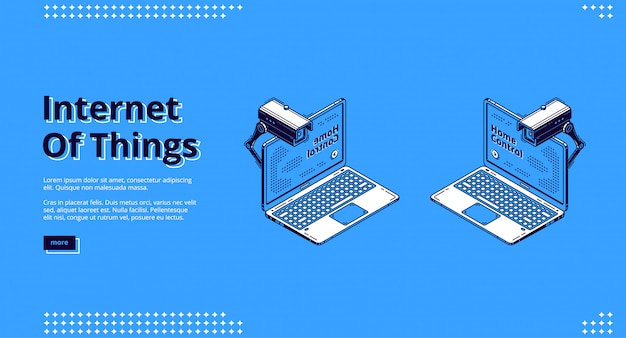 Internet of things isometric web