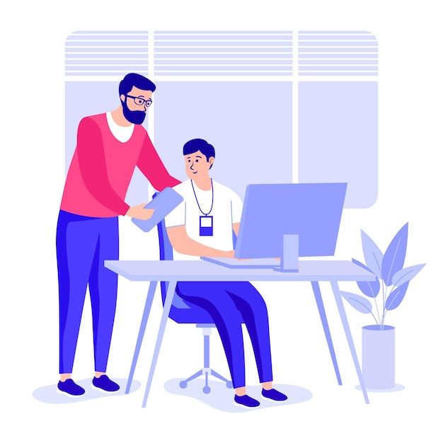 Internship job illustration