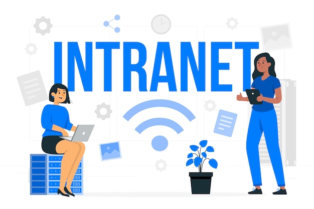 Intranet concept illustration