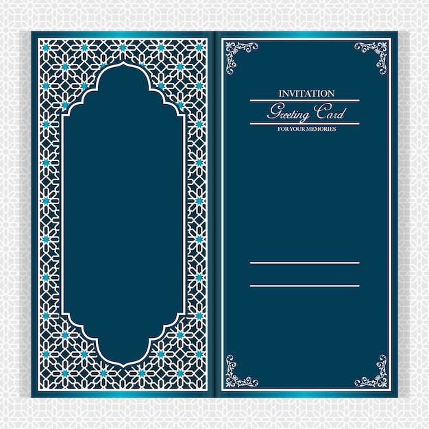 Free vector invitation card design