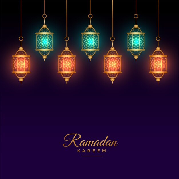 Islamic arabic lantern decoration ramadan kareem background