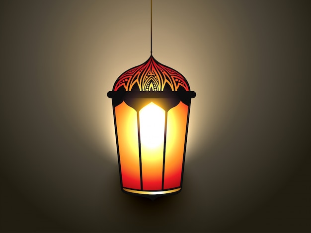 Free vector islamic lantern illustration