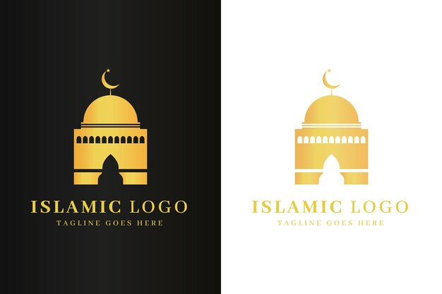 Islamic logo in two colors template