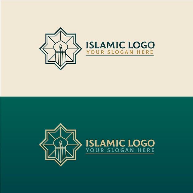 Islamic logo in two colors