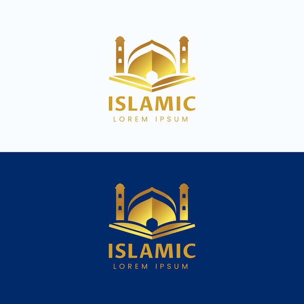 Free Vector islamic logo in two colors