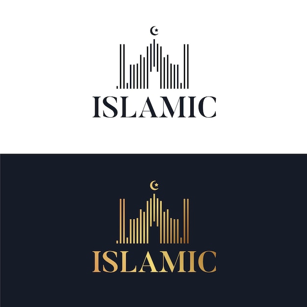 Free Vector islamic logo in two colors