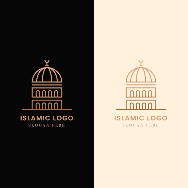 Islamic logo in two colors