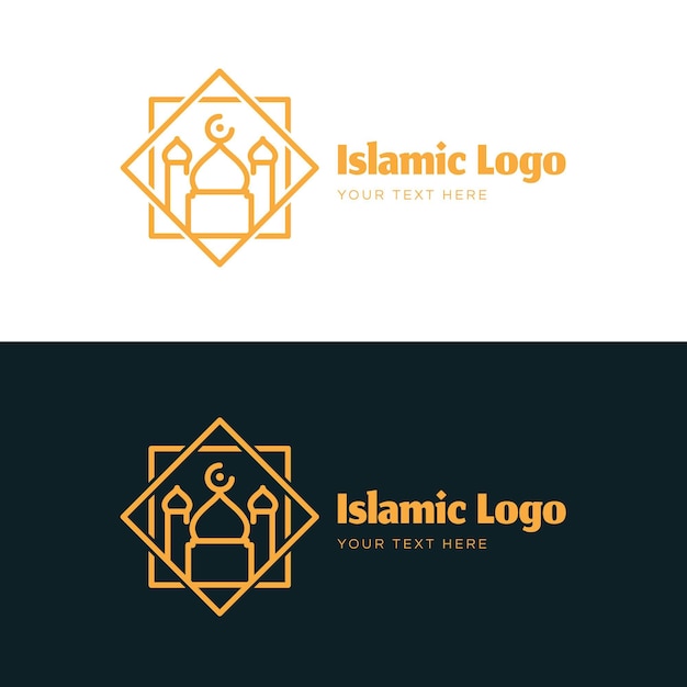 Islamic logo in two colors