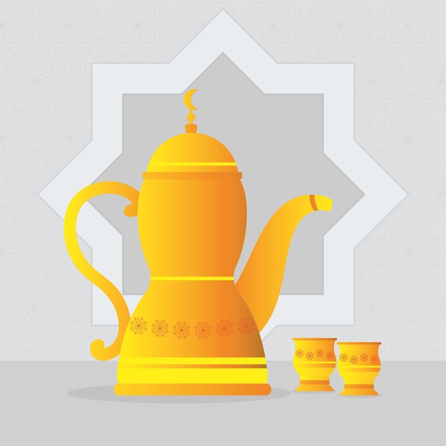 Islamic teapot illustration