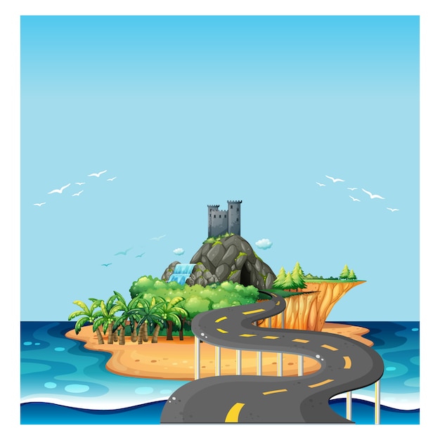 Island background design