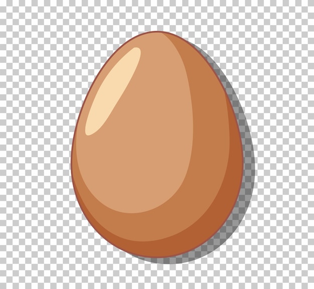 Isolated chicken egg in cartoon style