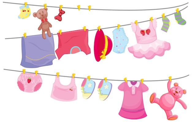 Free Vector isolated clothes on the rack display