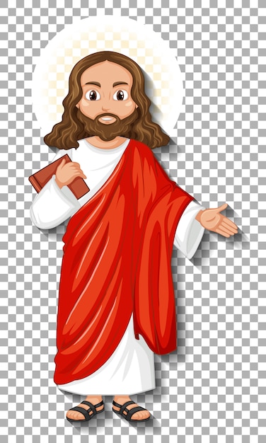 Free Vector isolated jesus cartoon character