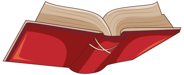 Free Vector isolated red open book cartoon