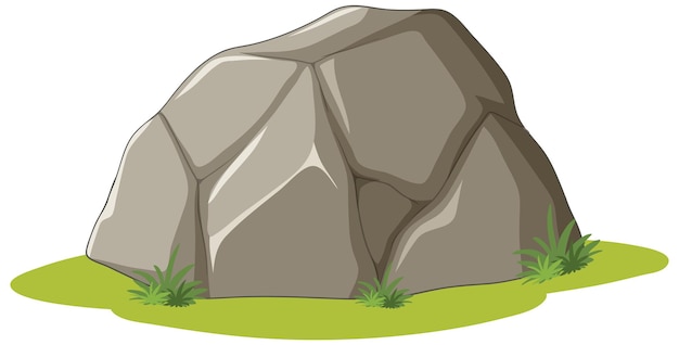 Free Vector isolated rock in nature cartoon