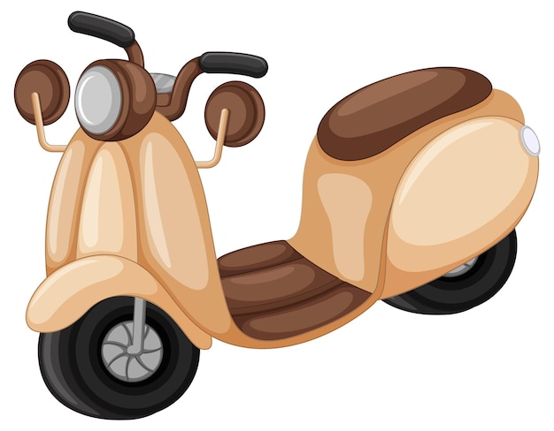 Free Vector isolated scooter in cartoon design