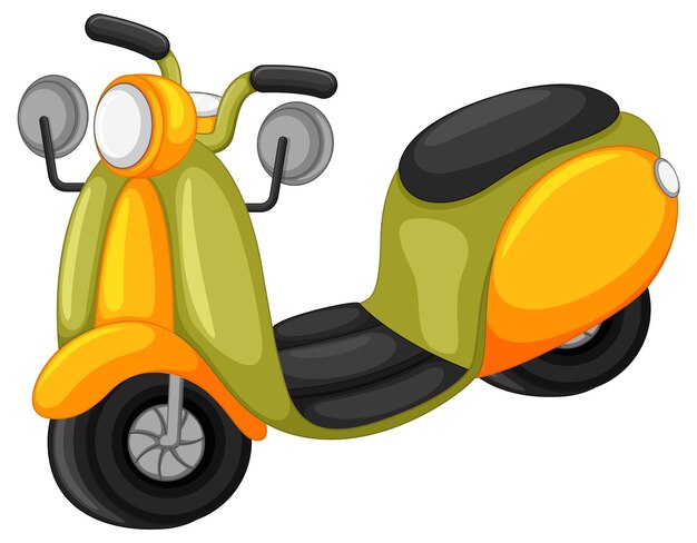 Isolated scooter in cartoon design