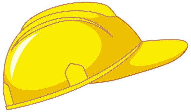 Free Vector isolated yellow safety helmet