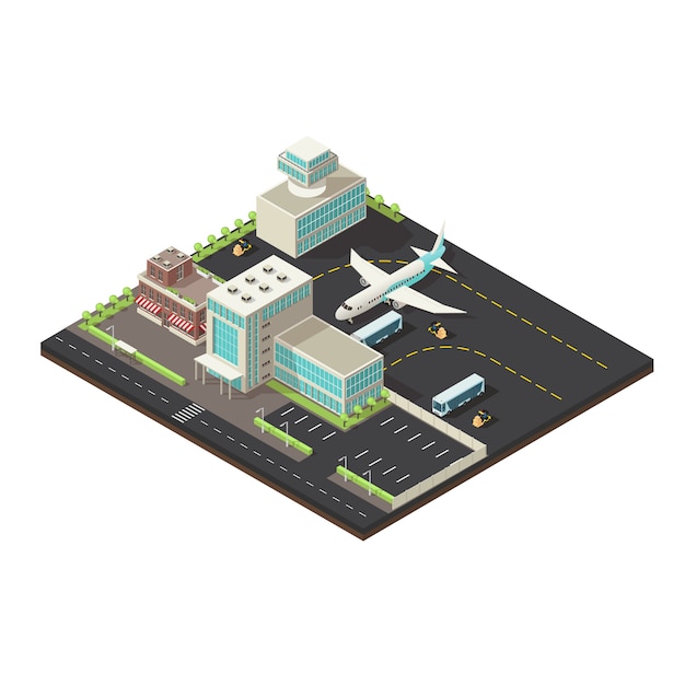 Isometric Airport Exterior Concept