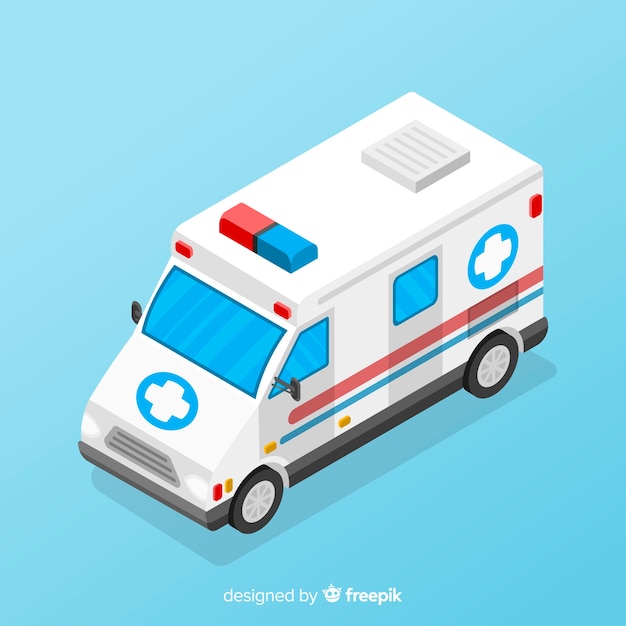 Free Vector isometric ambulance design