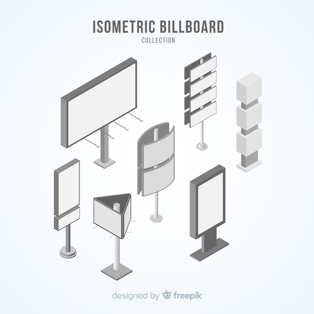 Isometric billboard collection