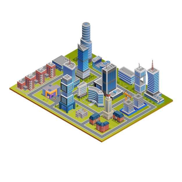 Isometric City Illustration