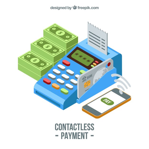 Isometric composition of contacless payment