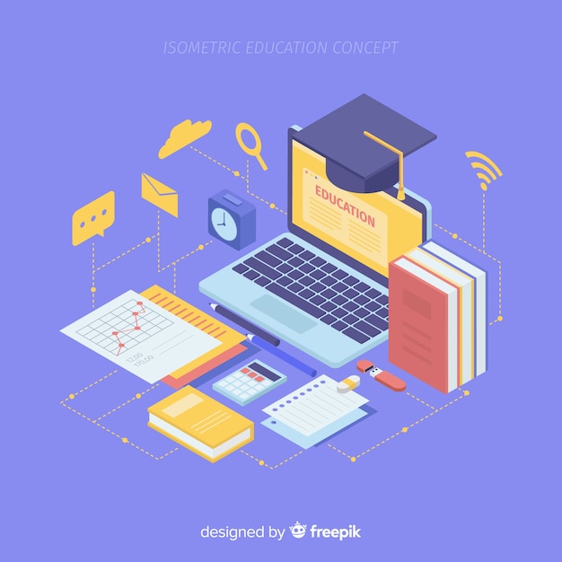 Isometric education background