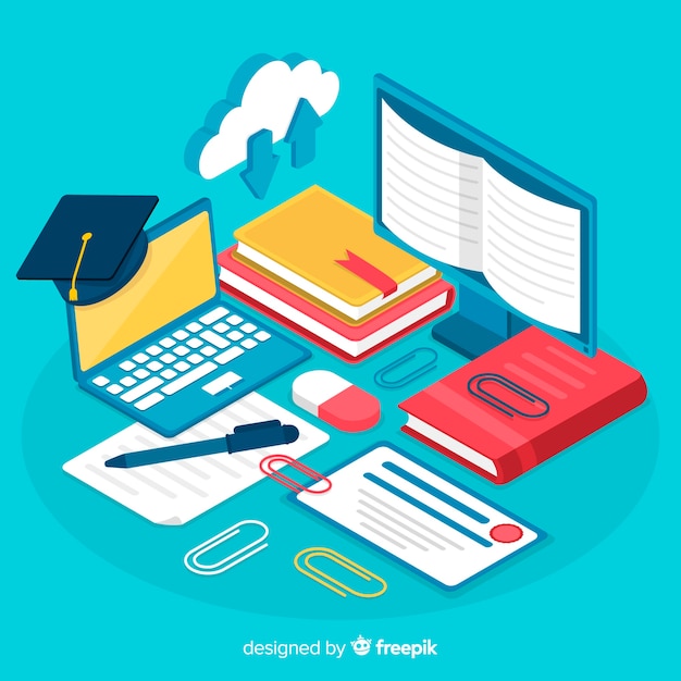 Isometric education background